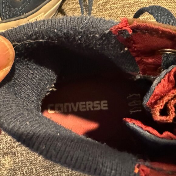 Converse Chuck Taylor All Star Blue MA-1 Zip High Womens 9 Mens 7 Nylon - Picture 11 of 13